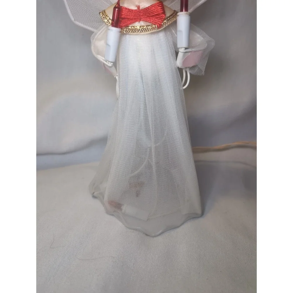 VINTAGE 10 Light Heirloom Christmas Angel Tree Topper MCM 9